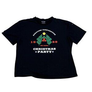 XL Die Hard Nakatomi Corporation 1988 Christmas Party T-Shirt  Black